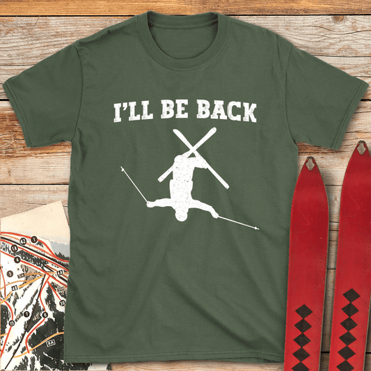 897 I Ll Be Back White - Military Green