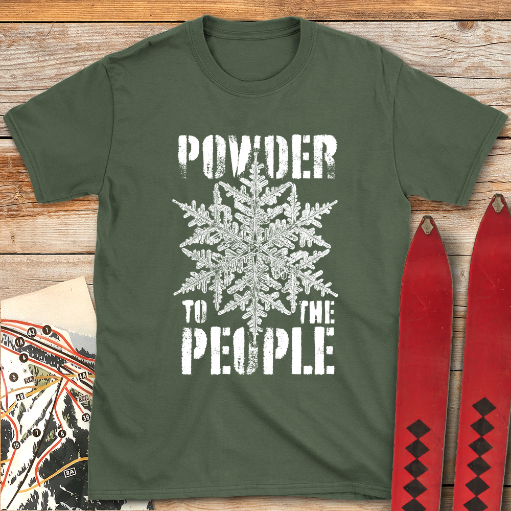 1006 Powder People White - Military Green