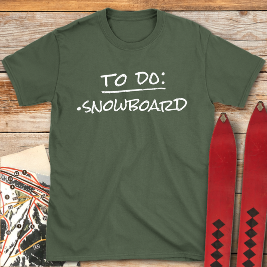 1064 To Do Snowboard White - Military Green