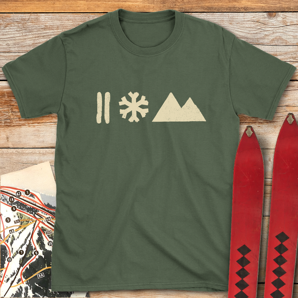 1052 Strictly The Basics White - Military Green