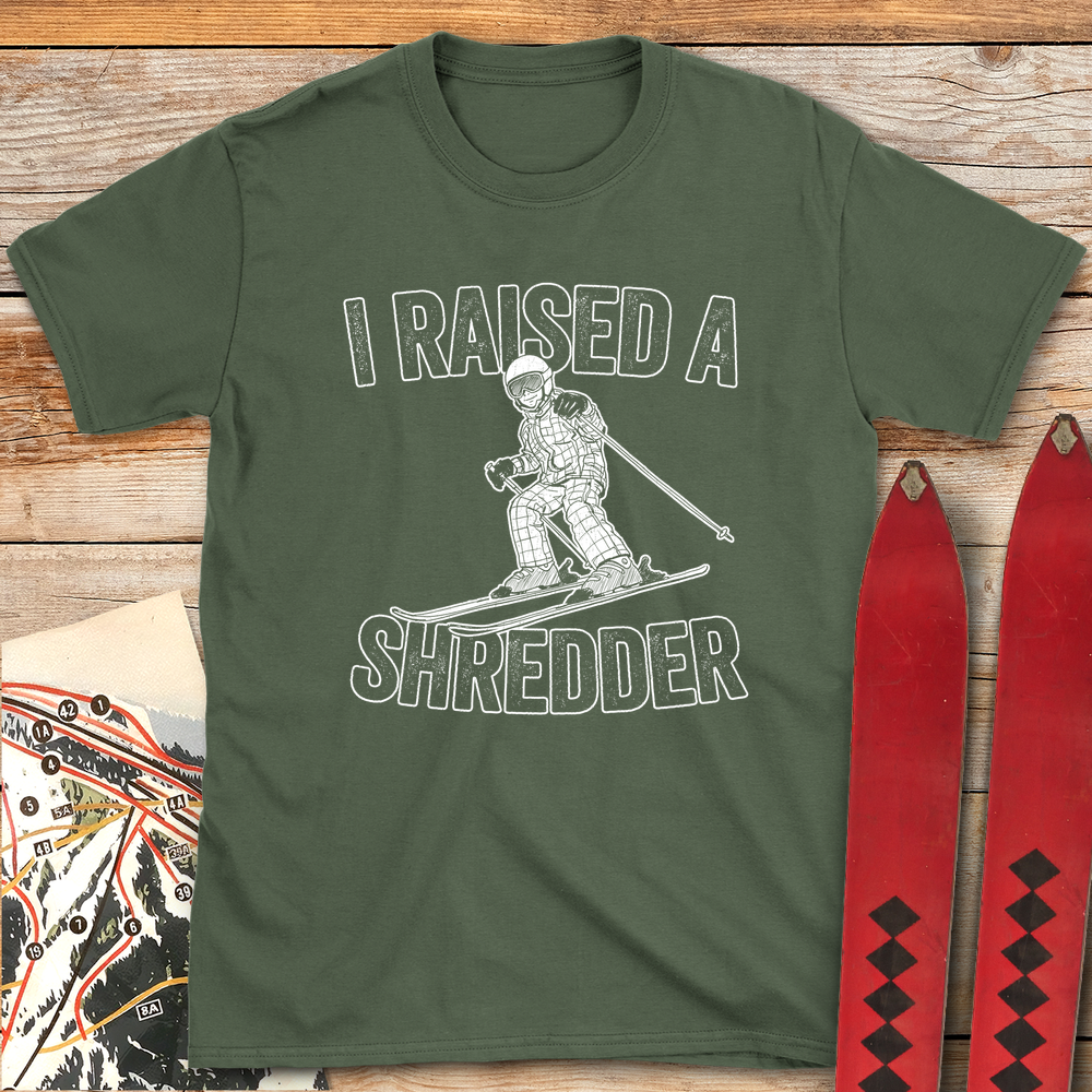 1071 Raised A Shredder White - Military Green
