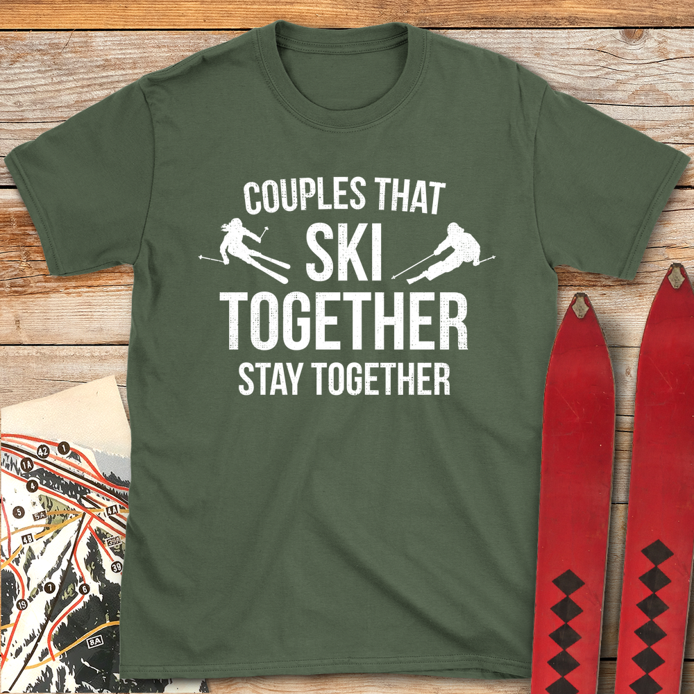 1072 Ski Couples White - Military Green