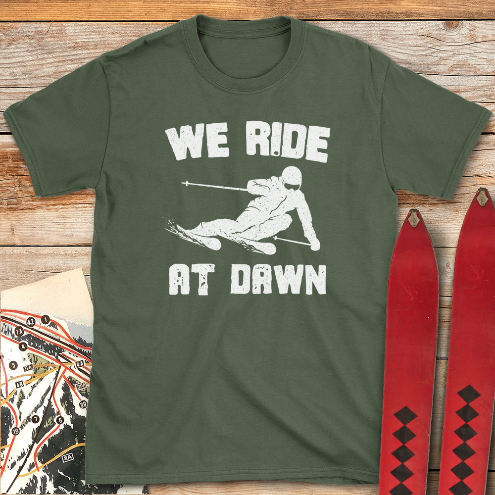 1175 Ride At Dawn Ski White - Military Green
