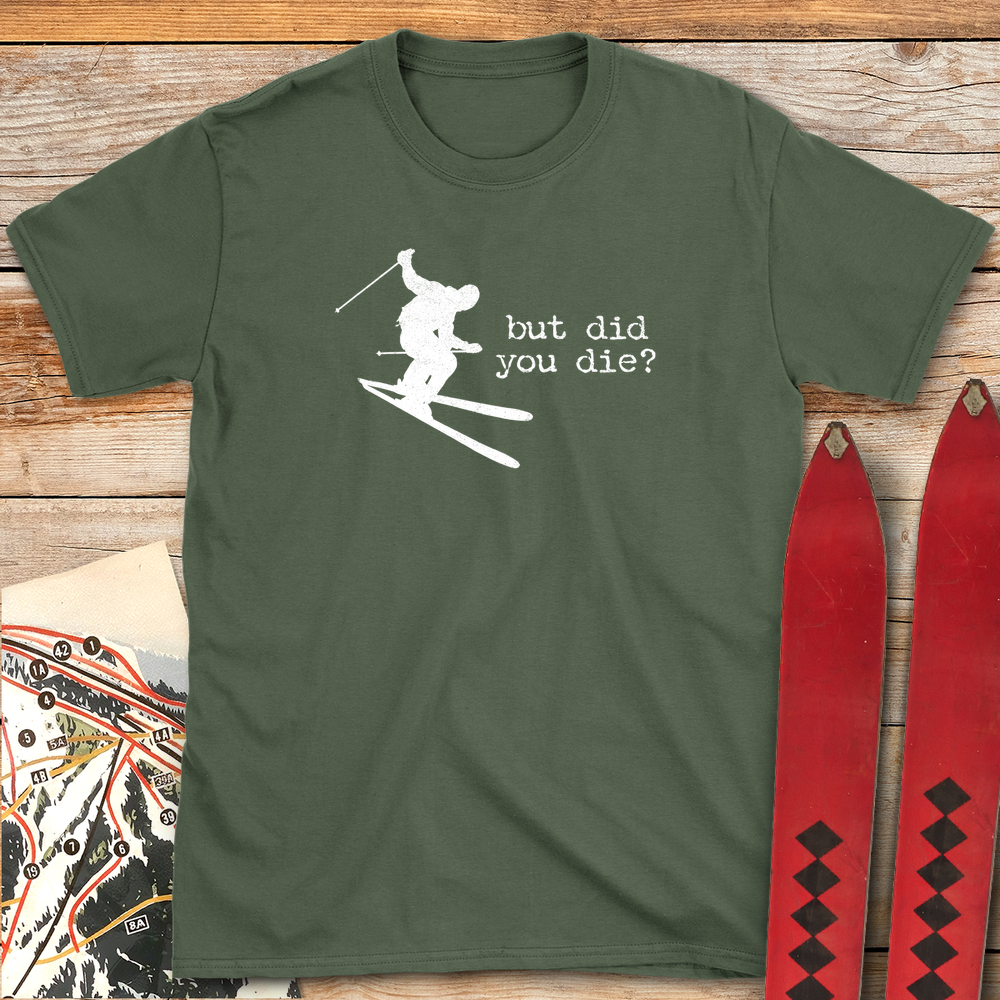 1203 Did You Die Ski White - Military Green