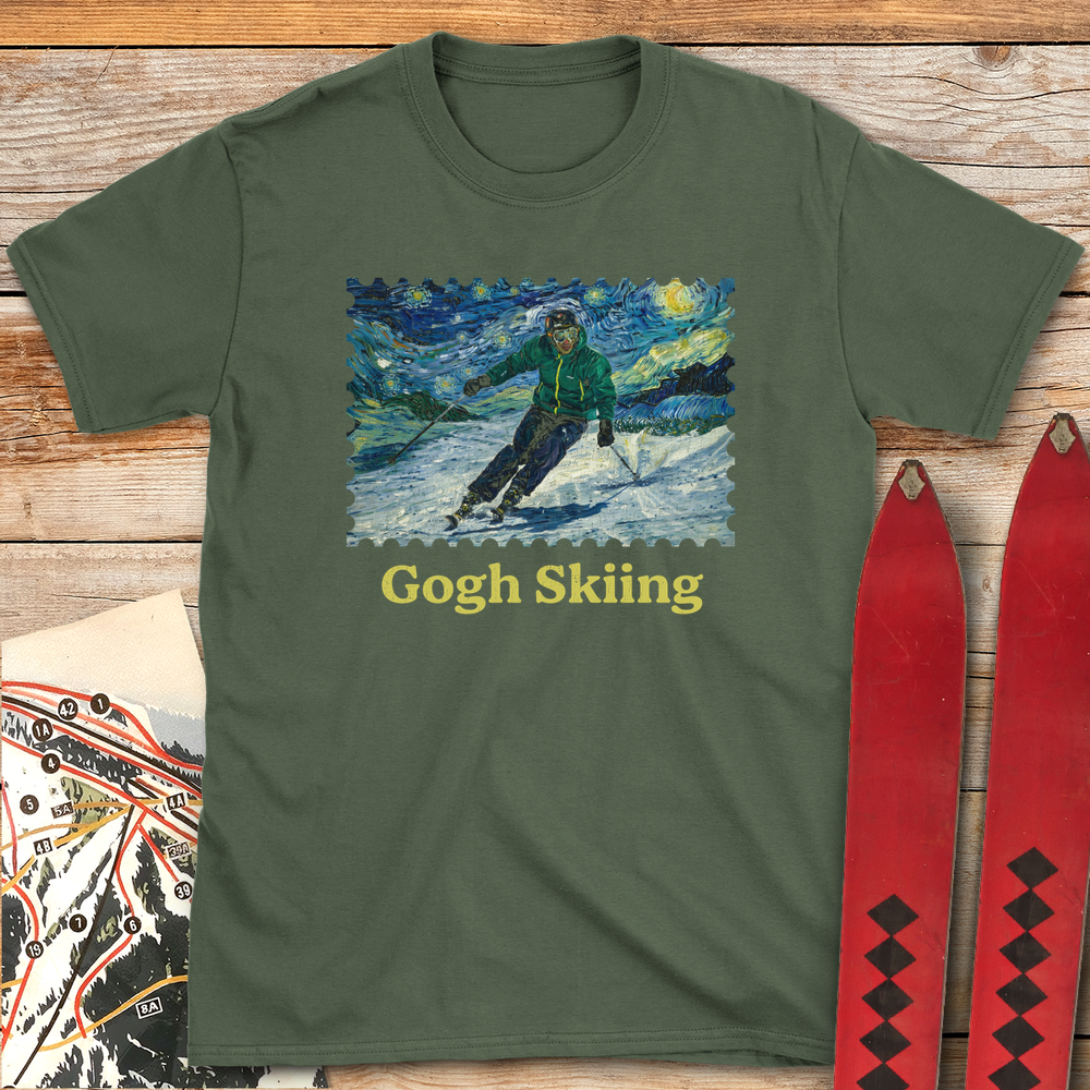 1237 Gogh Skiing - Military Green