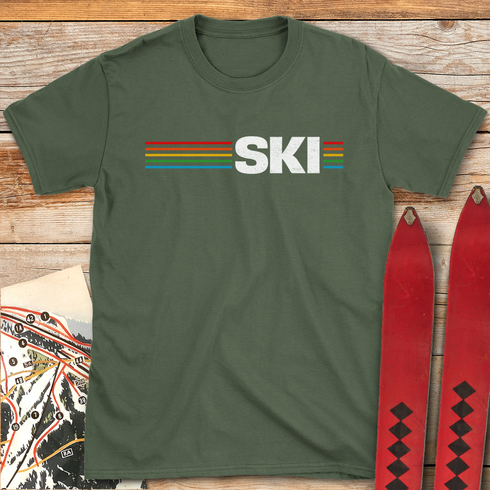 1298 Ski Machine White - Military Green