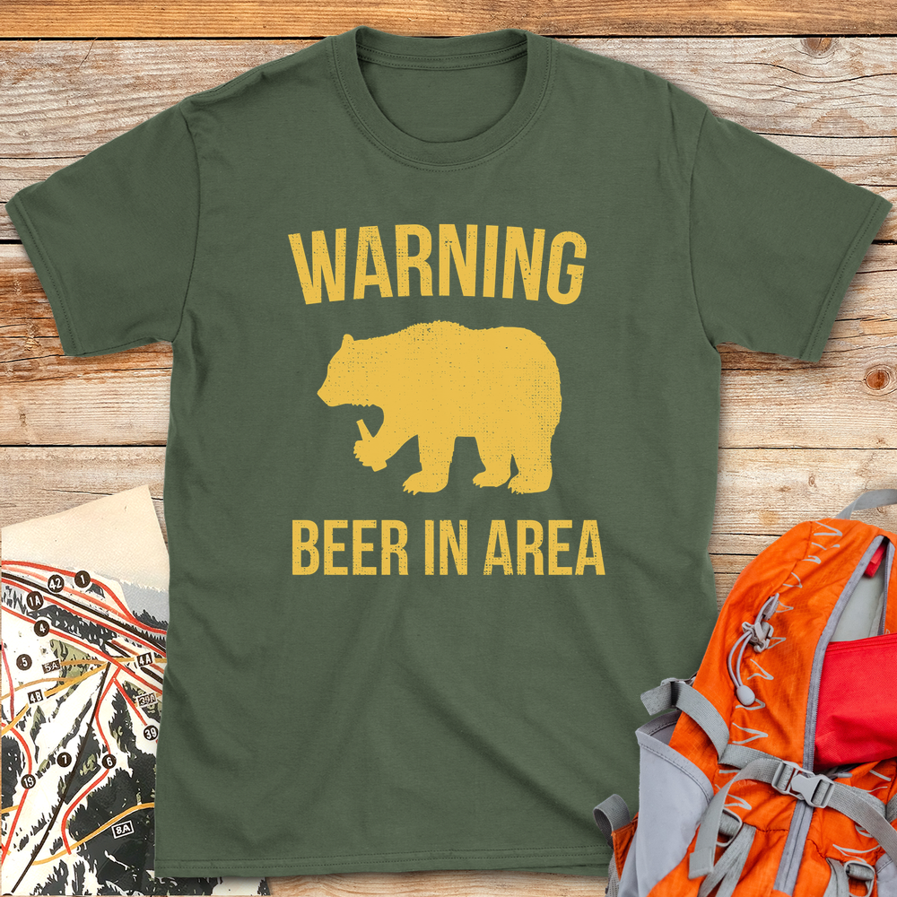 1313 Beer In Area White - Military Green