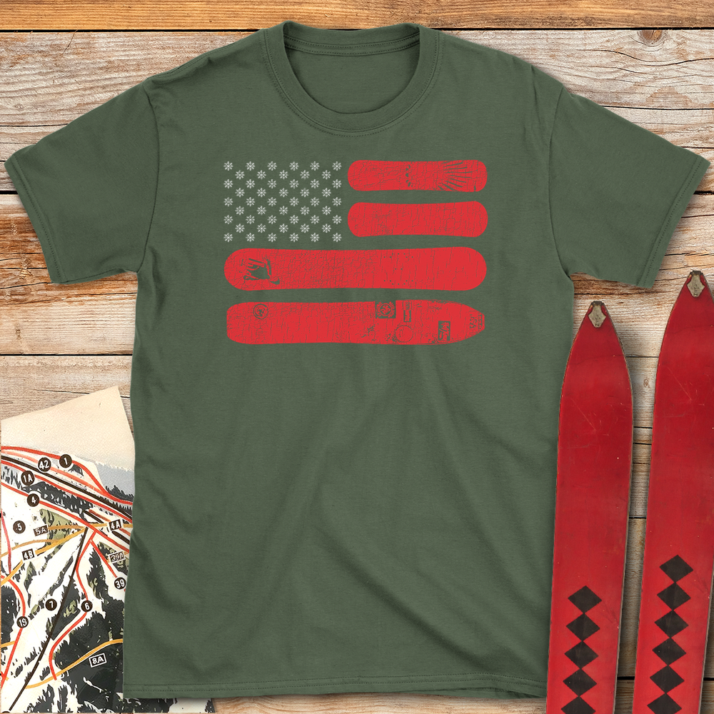 1320 American Snowboarder - Military Green