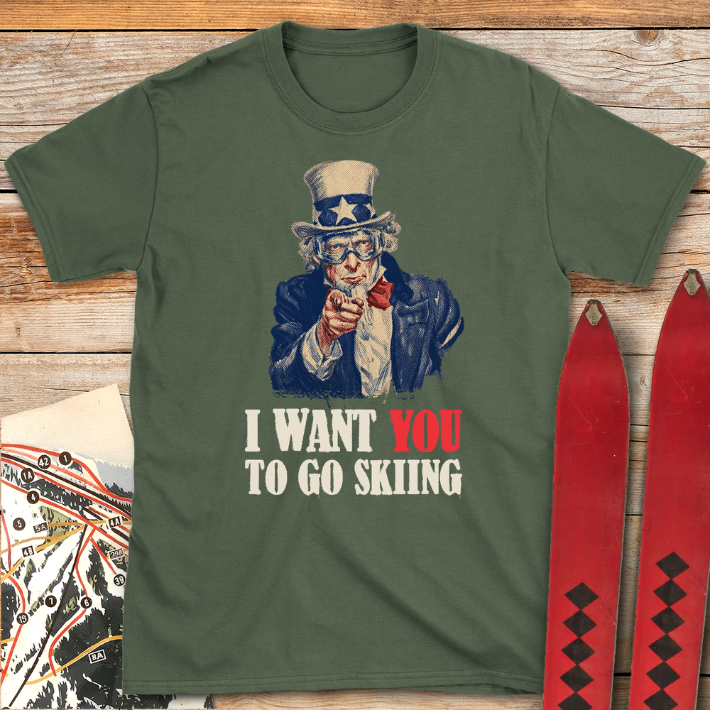1381 Uncle Sam Request White - Military Green