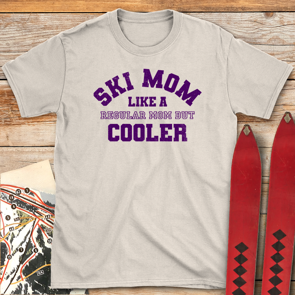 593 Varsity Ski Mom White - Natural