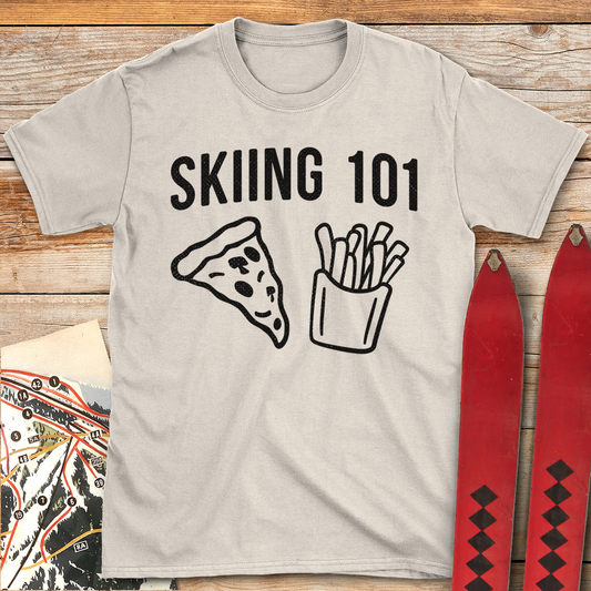 644 Skiing 101 White - Natural