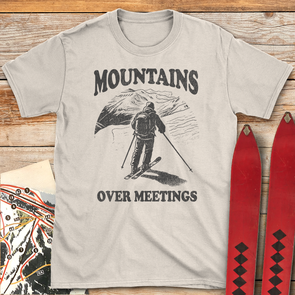 710 Mountains Over Meetings White - Natural