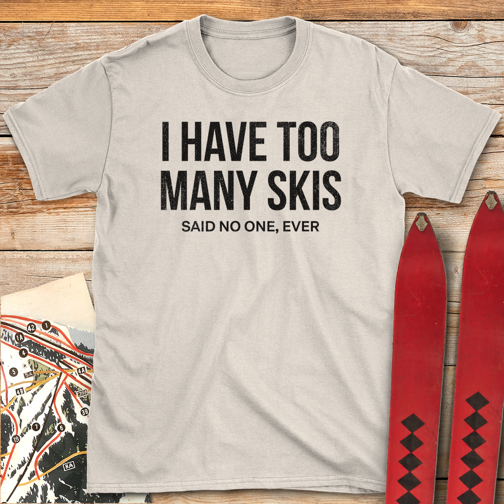 693 Too Many Skis White - Natural