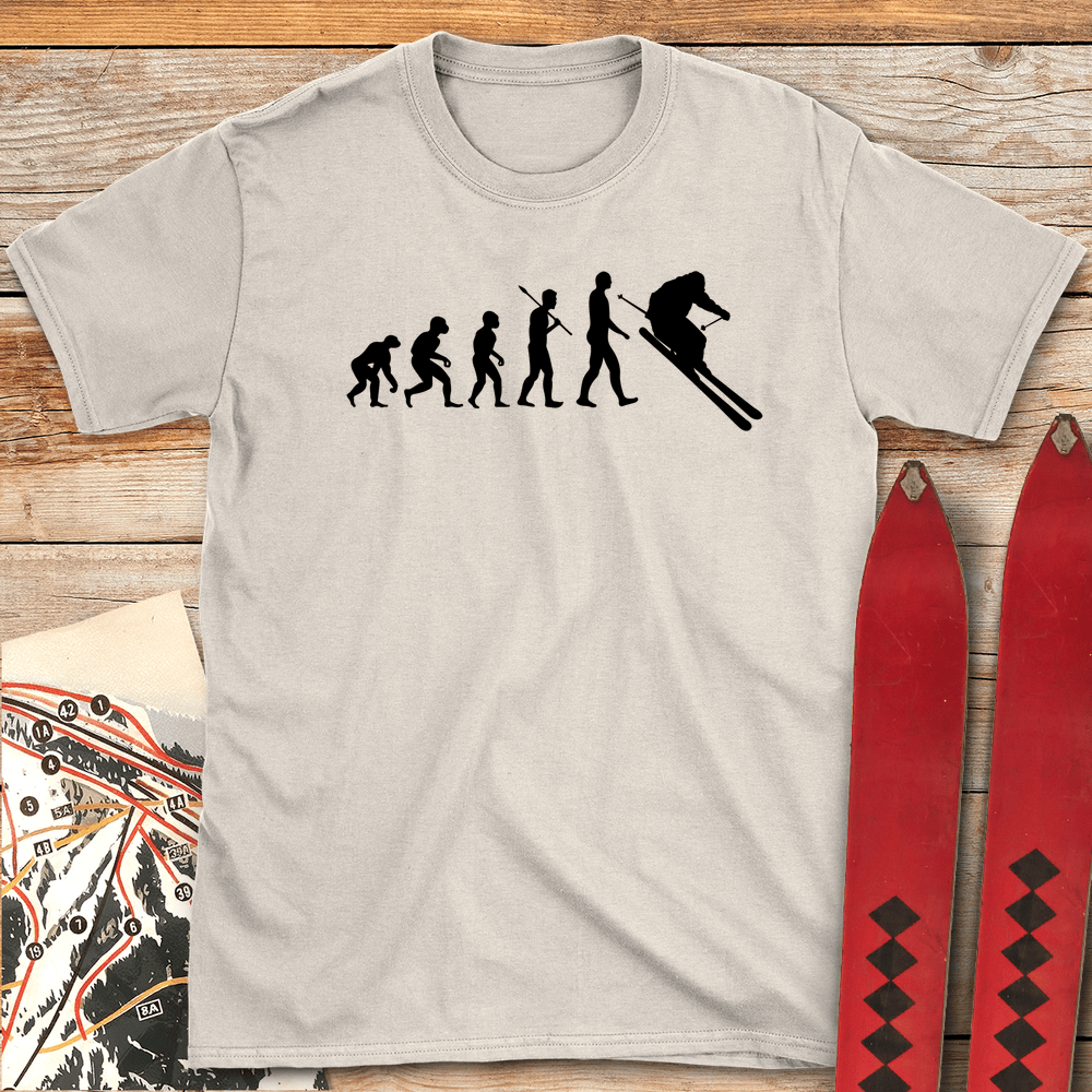 767 Evolution Of Skiers White - Natural