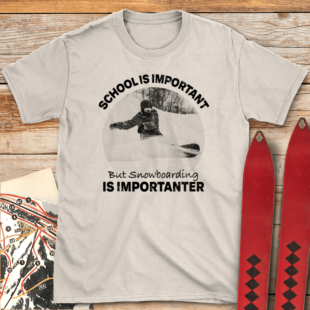 Snowboarding Importanter White - Natural