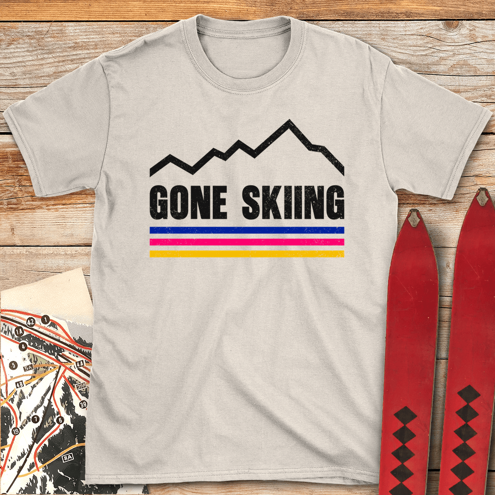 855 Gone Skiing Vintage White - Natural