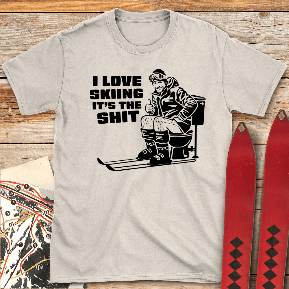 23 Skiing Is The Shit White - Natural