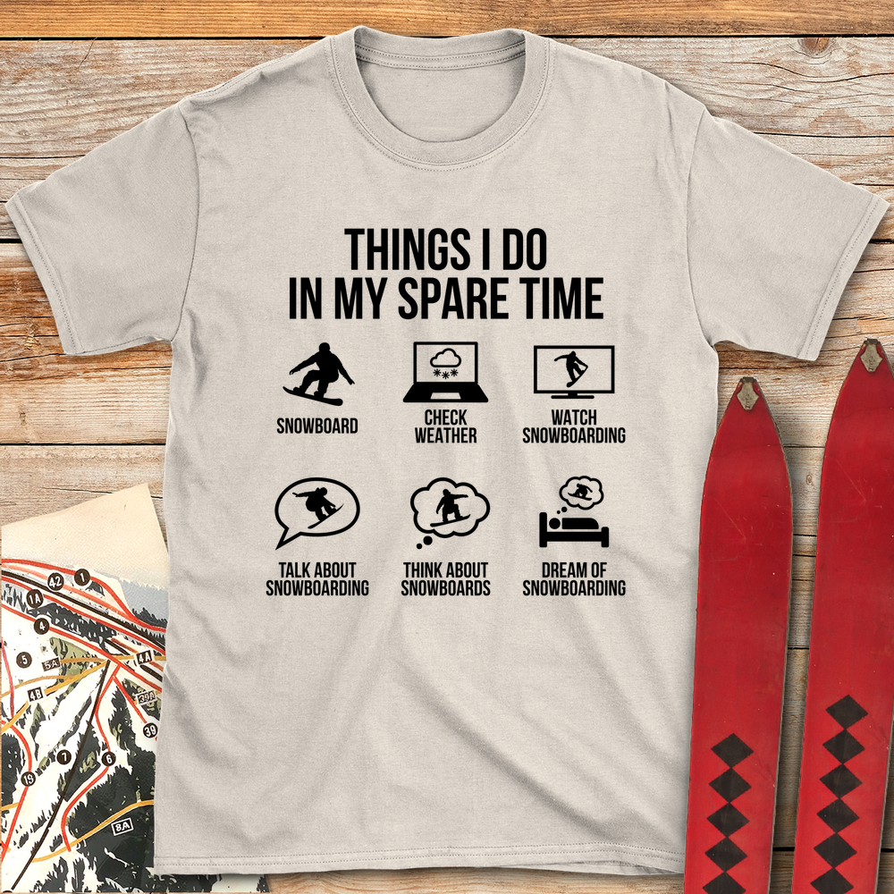 937 Spare Time Snowboard White - Natural