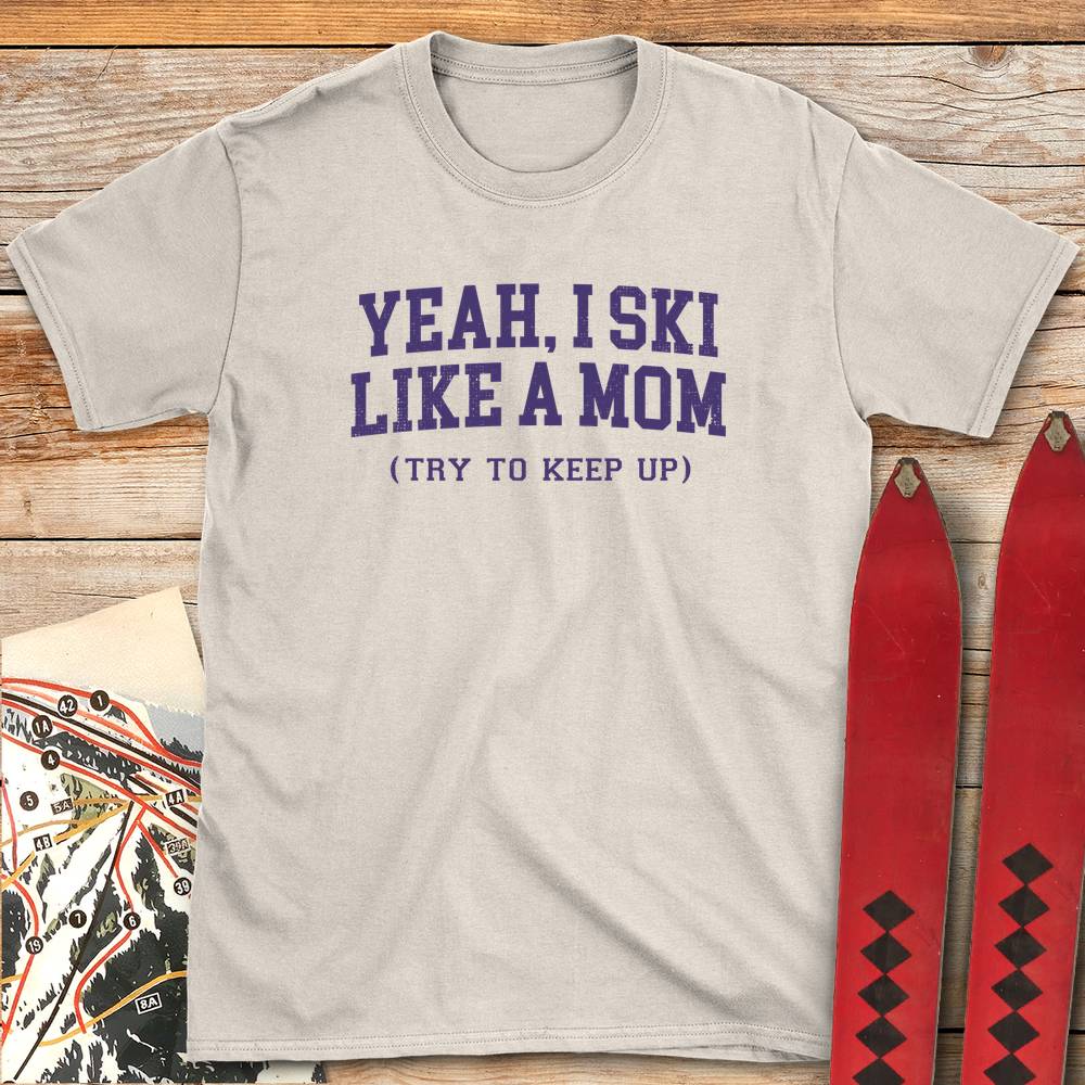 1220 Ski Like A Mom White - Natural