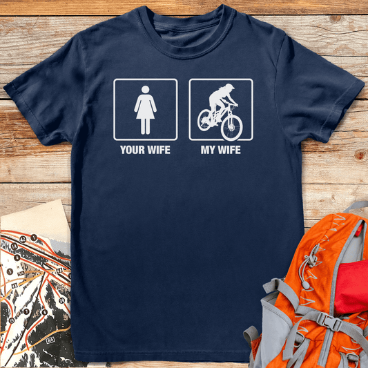 My Wife Bikes - Navy