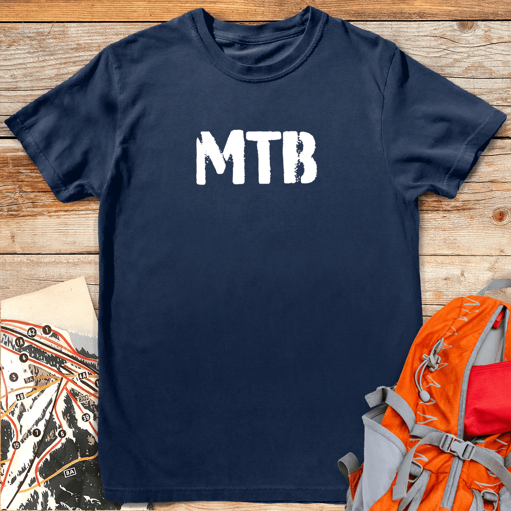 417 Mtb Stencil White - Navy