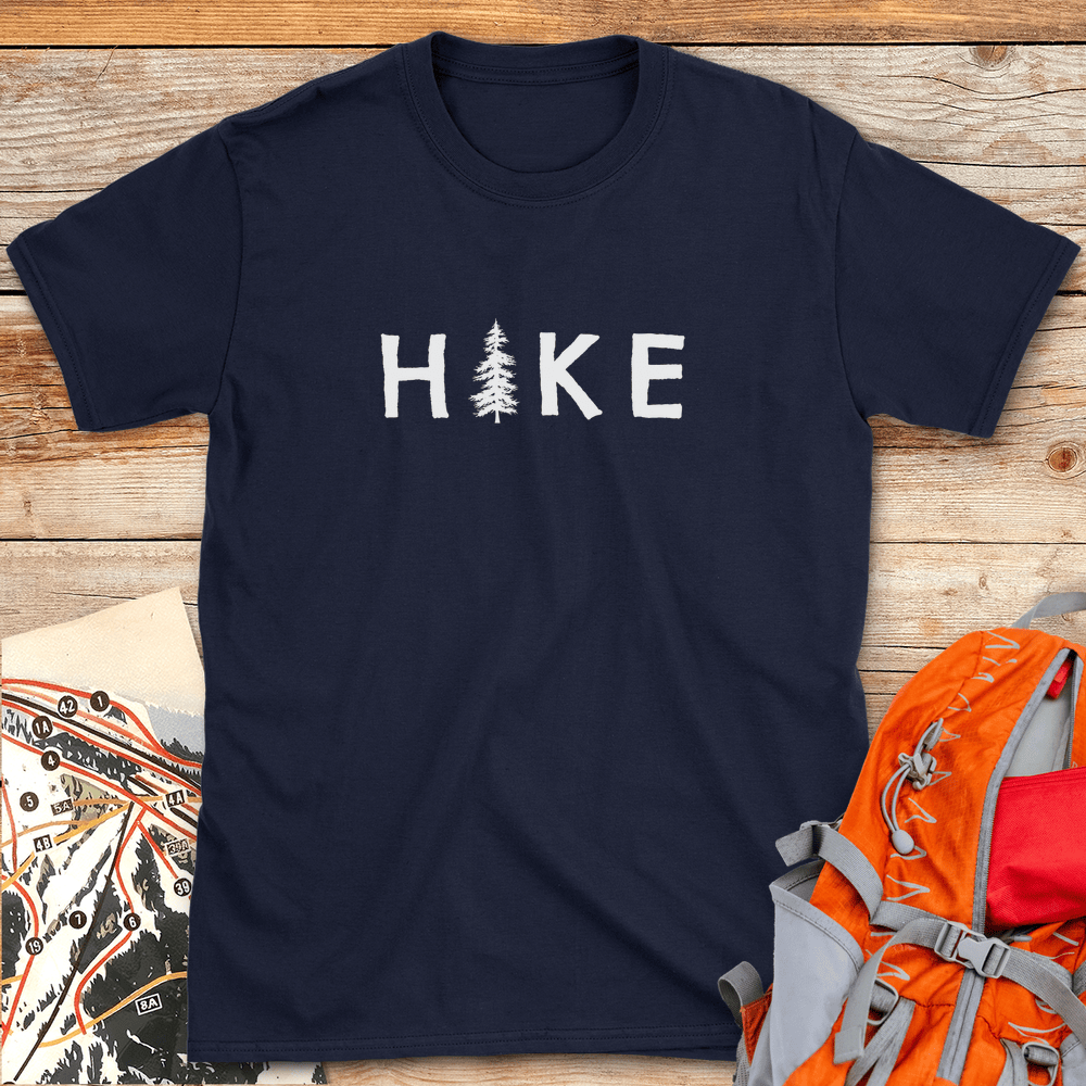 408 Hike Tree White - Navy