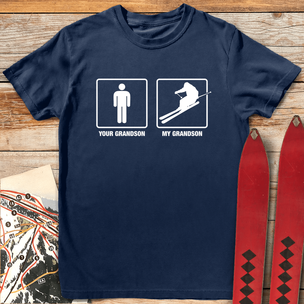 462 Grandson Shreds White - Navy