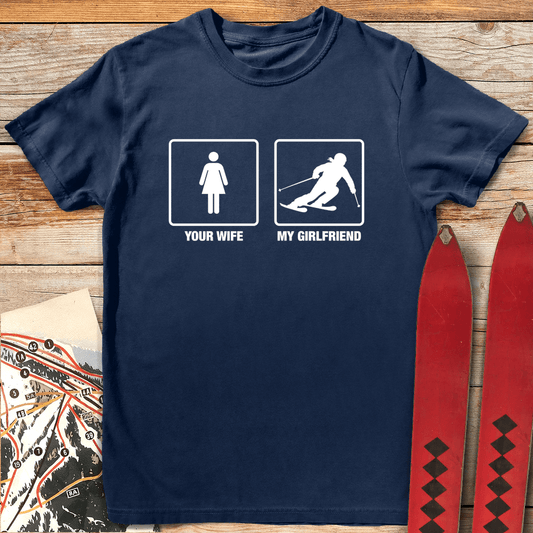 457 Your Wife My Gf Ski White - Navy