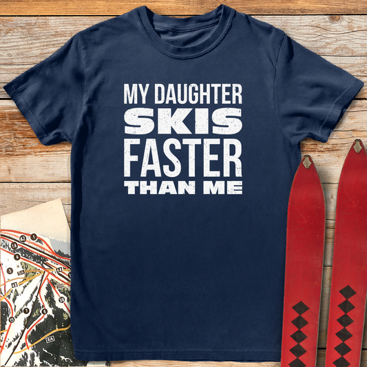 561 Daughter Skis Faster White - Navy