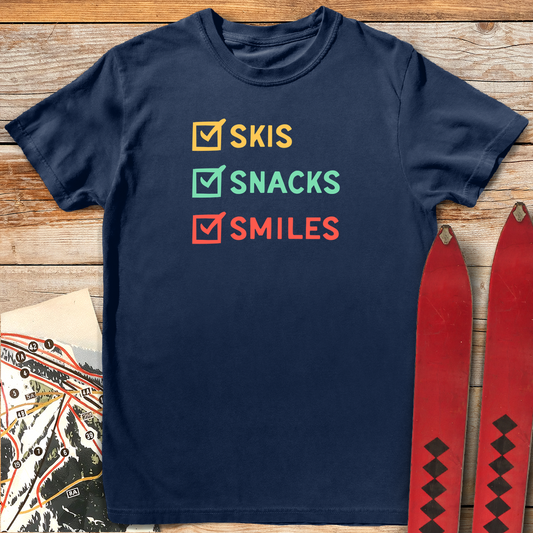 559 Ski Snack Smile White - Navy