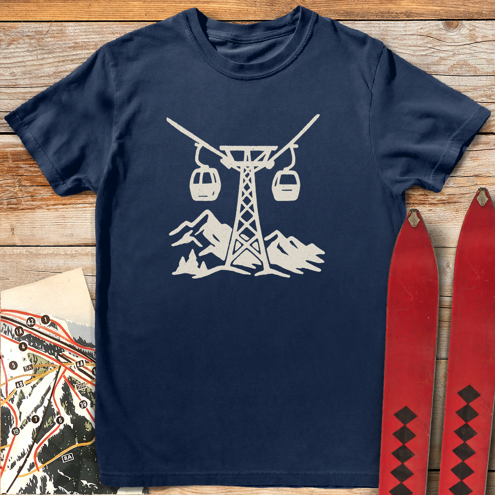 604 Gondola Views White - Navy