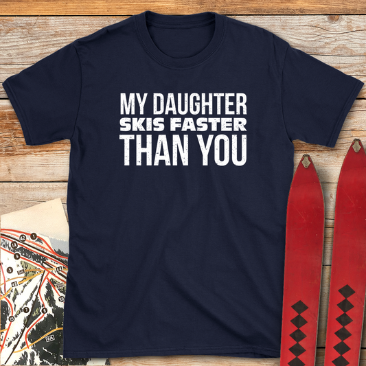 568 Daughter Skis Faster White - Navy