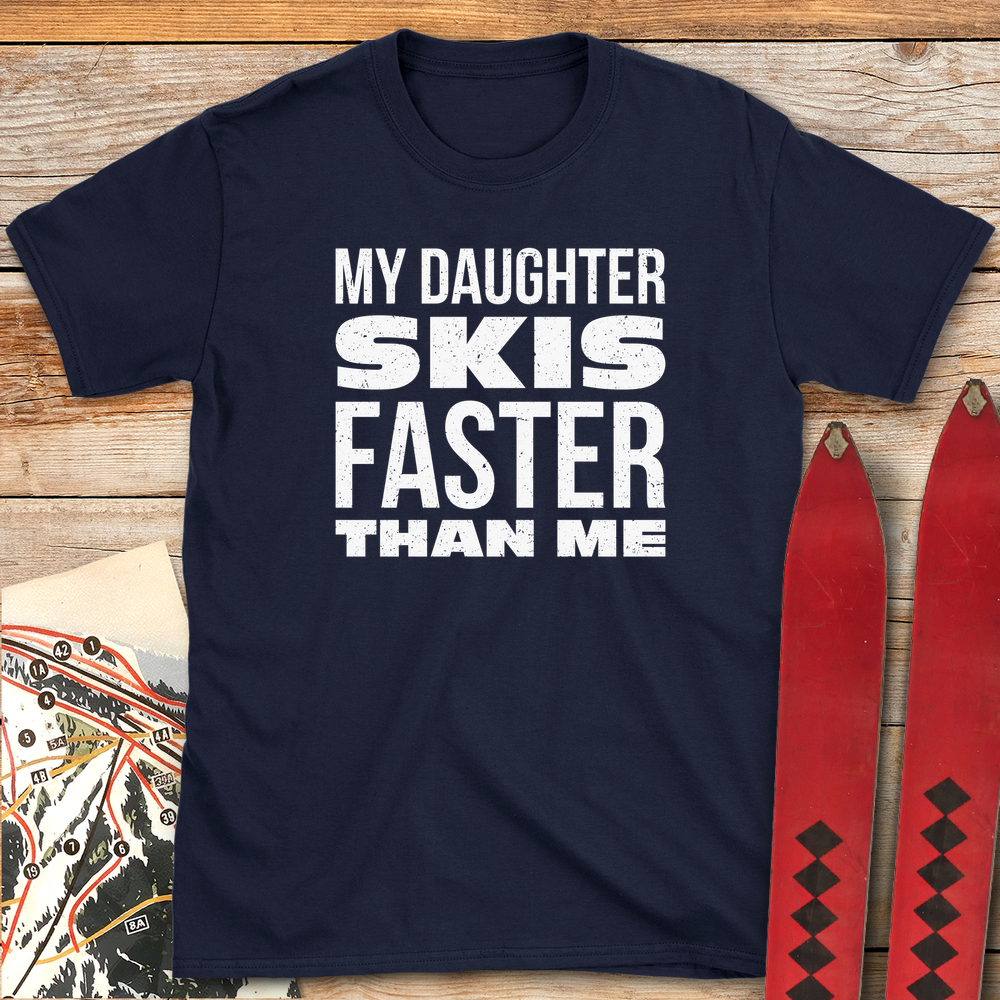 561 Daughter Skis Faster White - Navy