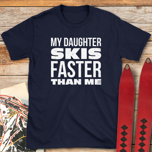 561 Daughter Skis Faster White - Navy