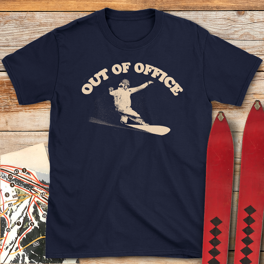 589 Out Of Office Snowboard White - Navy