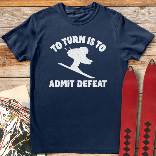 650 Turn Defeat White - Navy