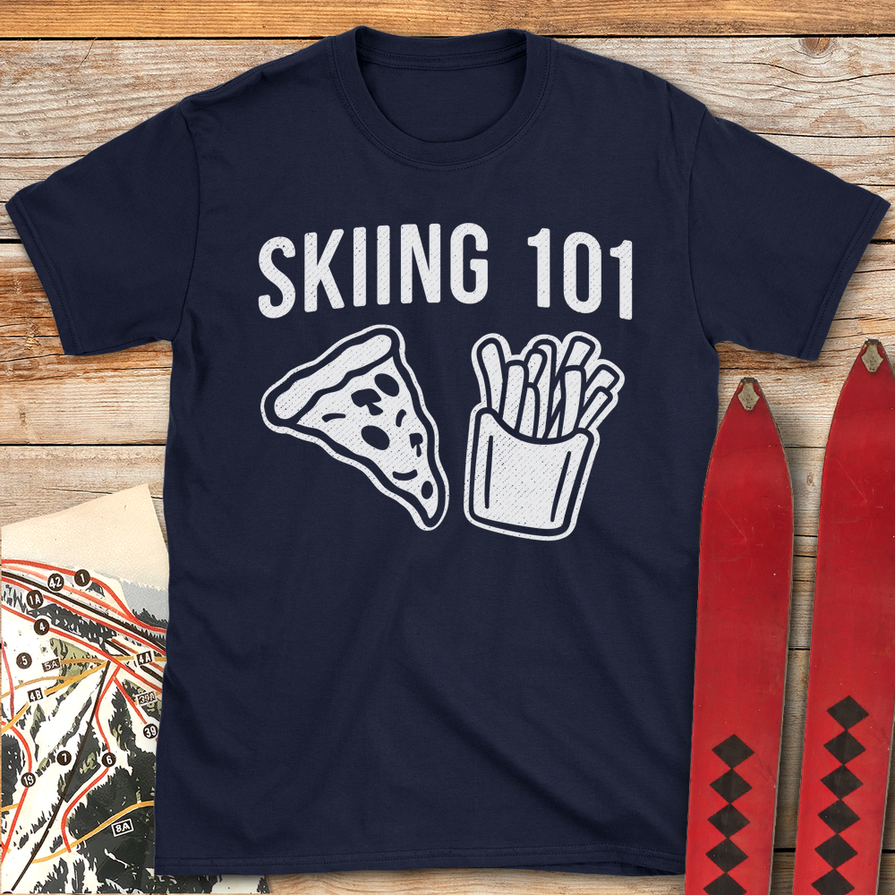 644 Skiing 101 White - Navy