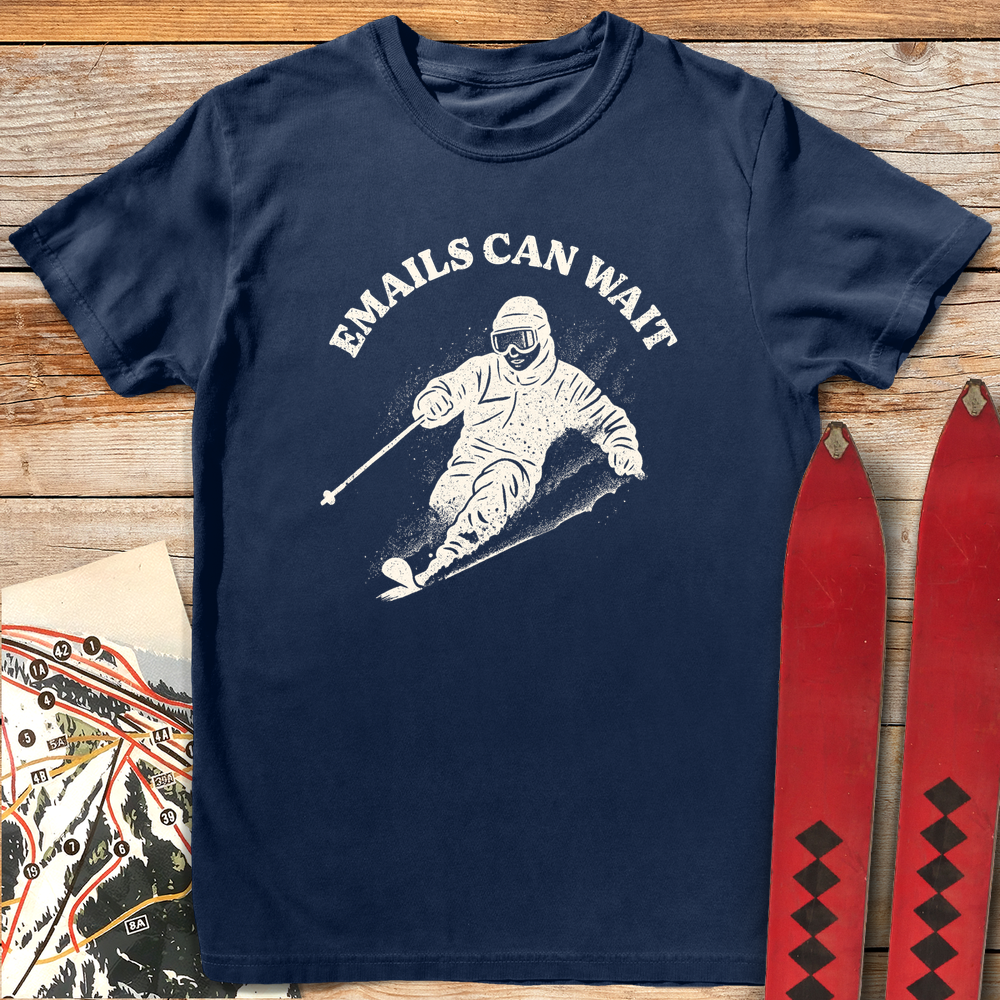 692 Emails Can Wait White - Navy
