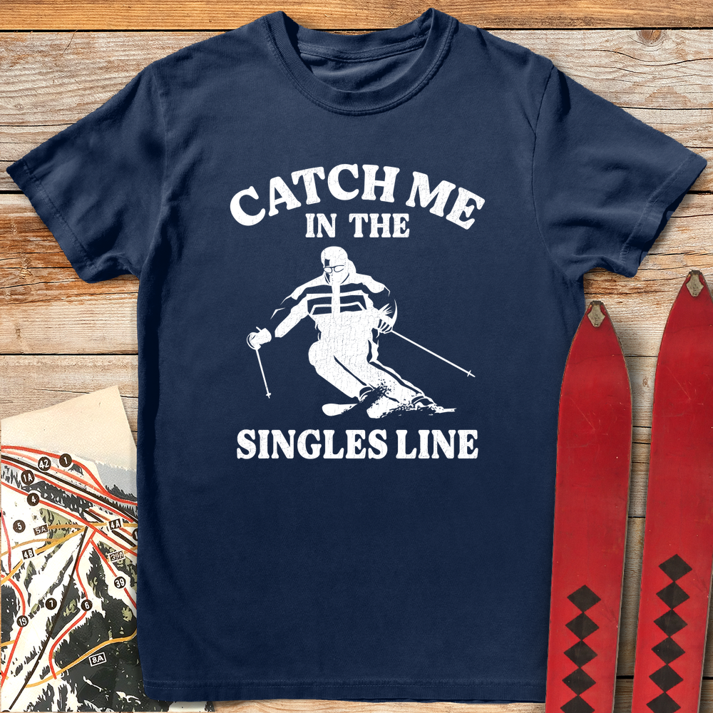 700 Singles Line White - Navy