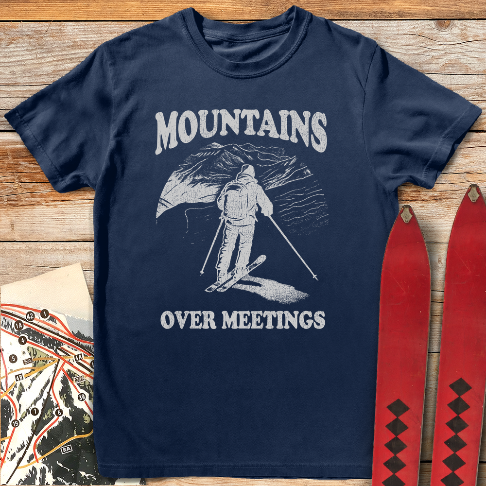 710 Mountains Over Meetings White - Navy