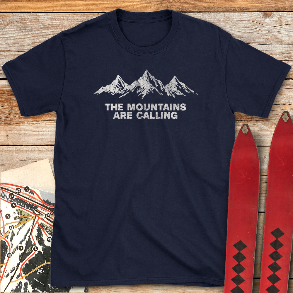 677 Mountain Call White - Navy