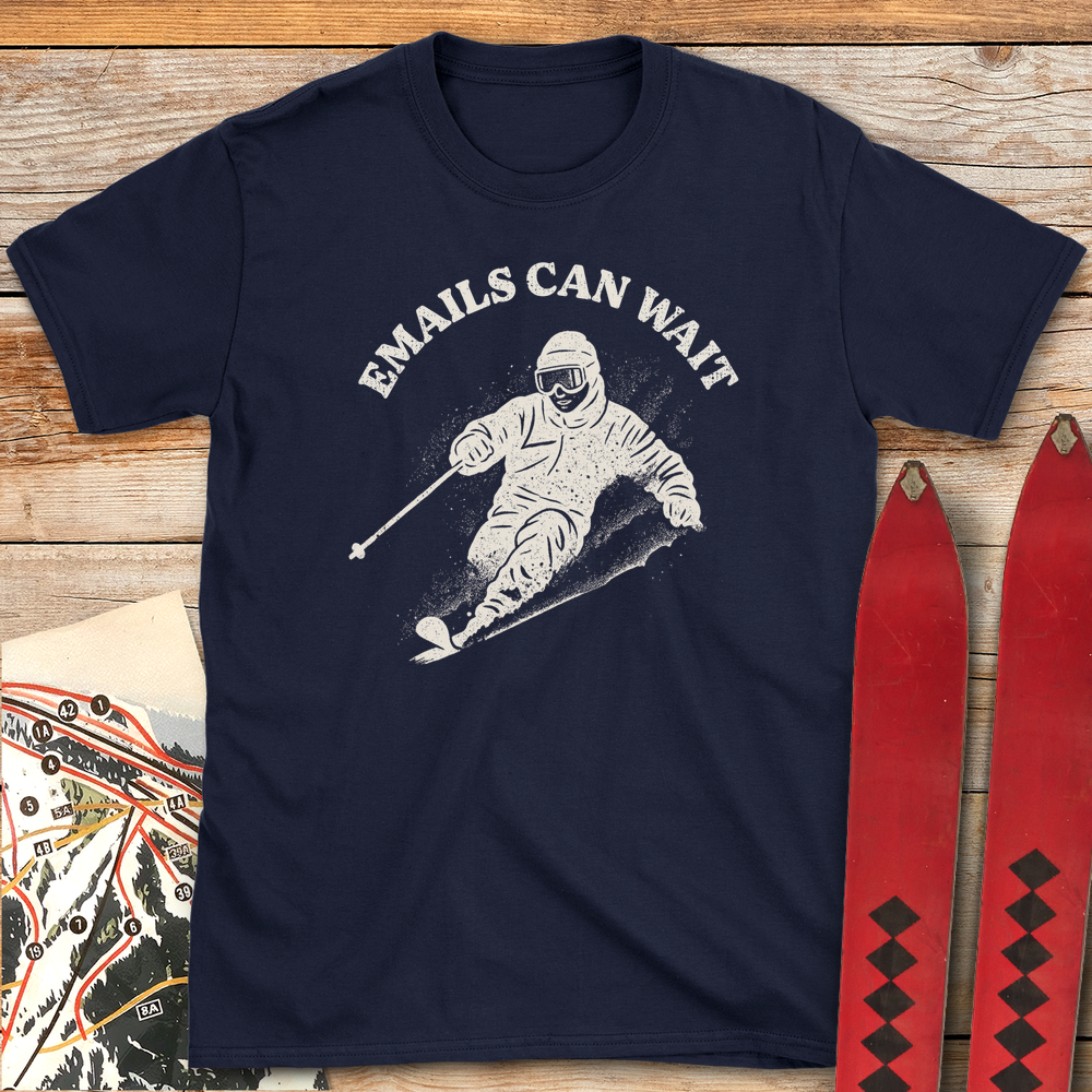 692 Emails Can Wait White - Navy