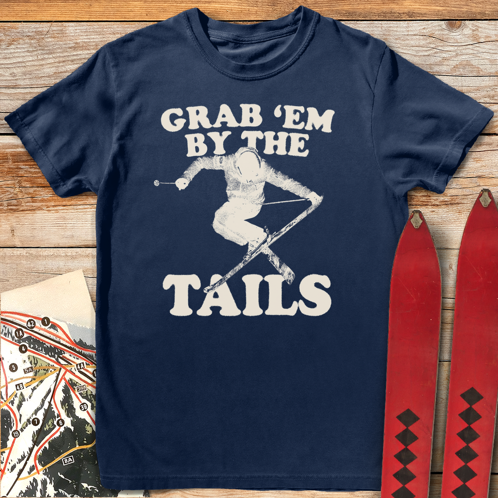 757 By The Tails White - Navy