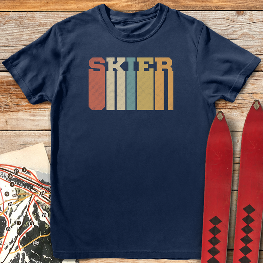758 Tall Skier White - Navy