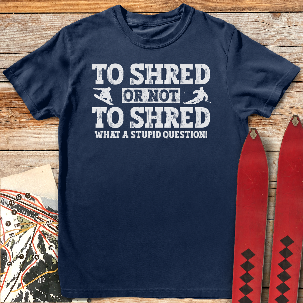 751 Stupid Question White - Navy