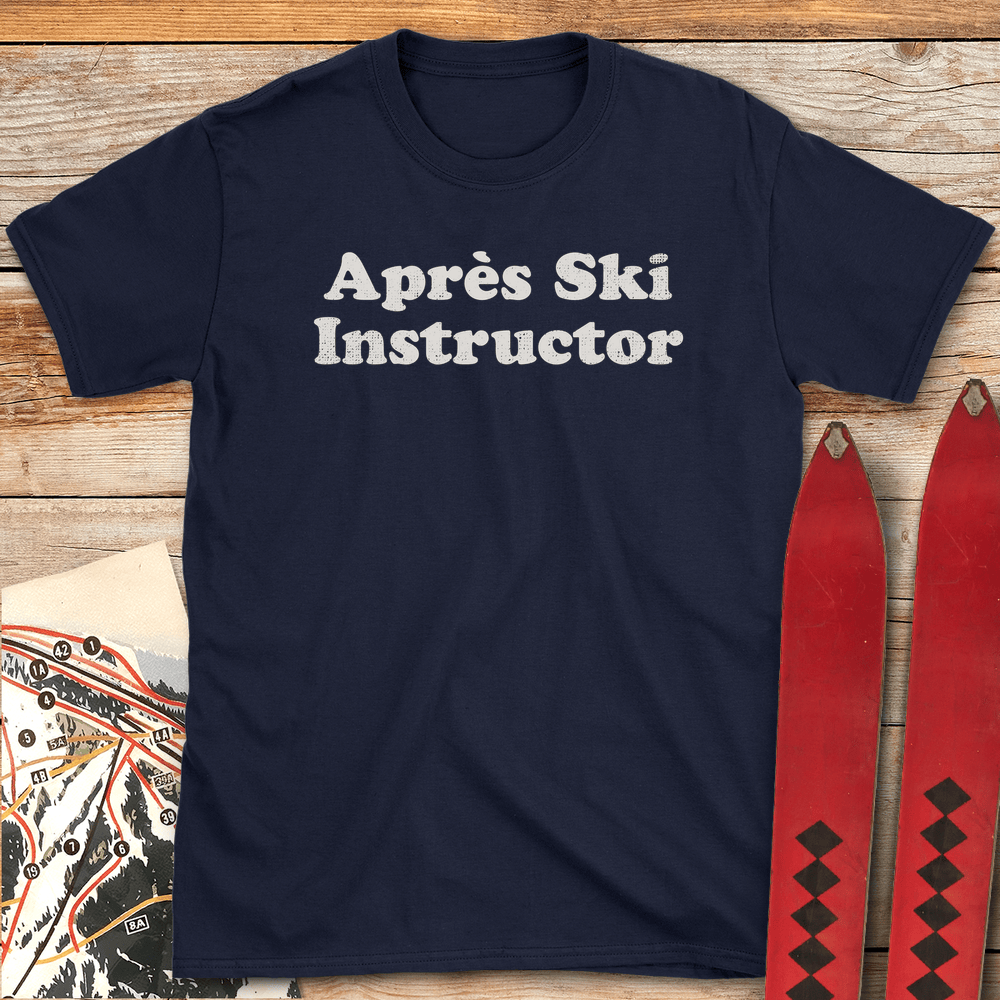 734 Apres Ski Instructor White - Navy
