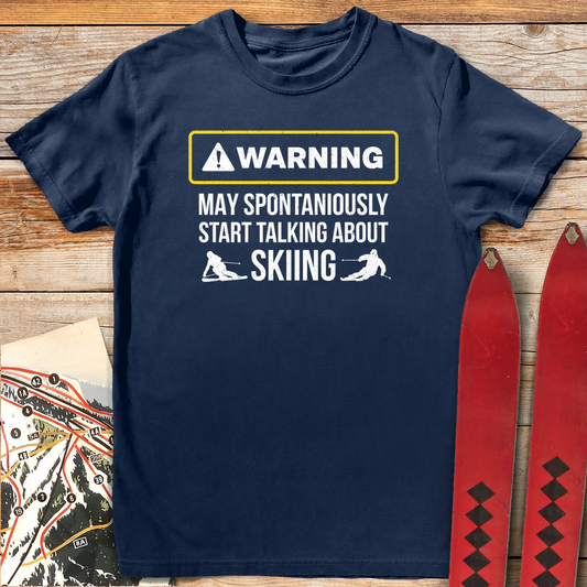 766 Spontanious Ski Talk White - Navy