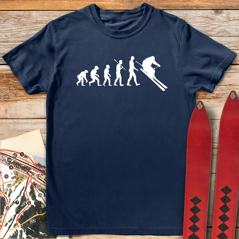 767 Evolution Of Skiers White - Navy