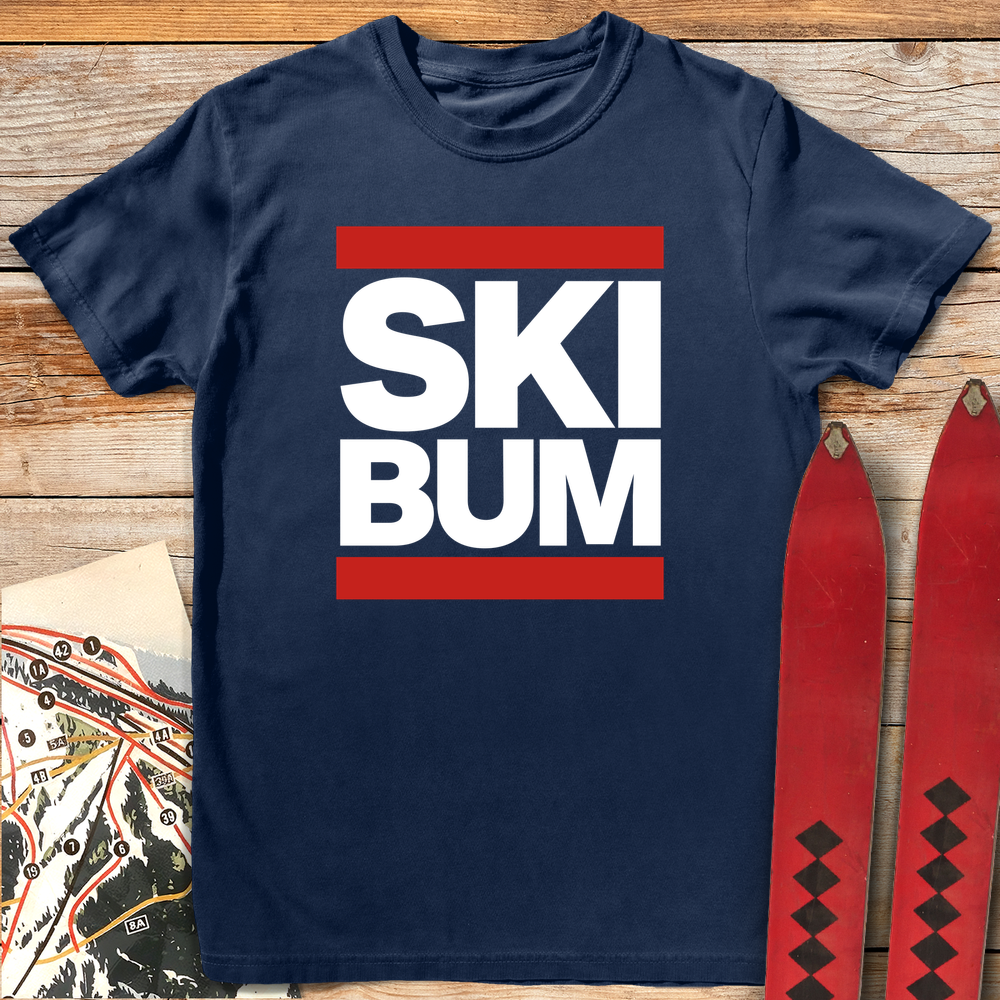 773 Run Ski Bum White - Navy