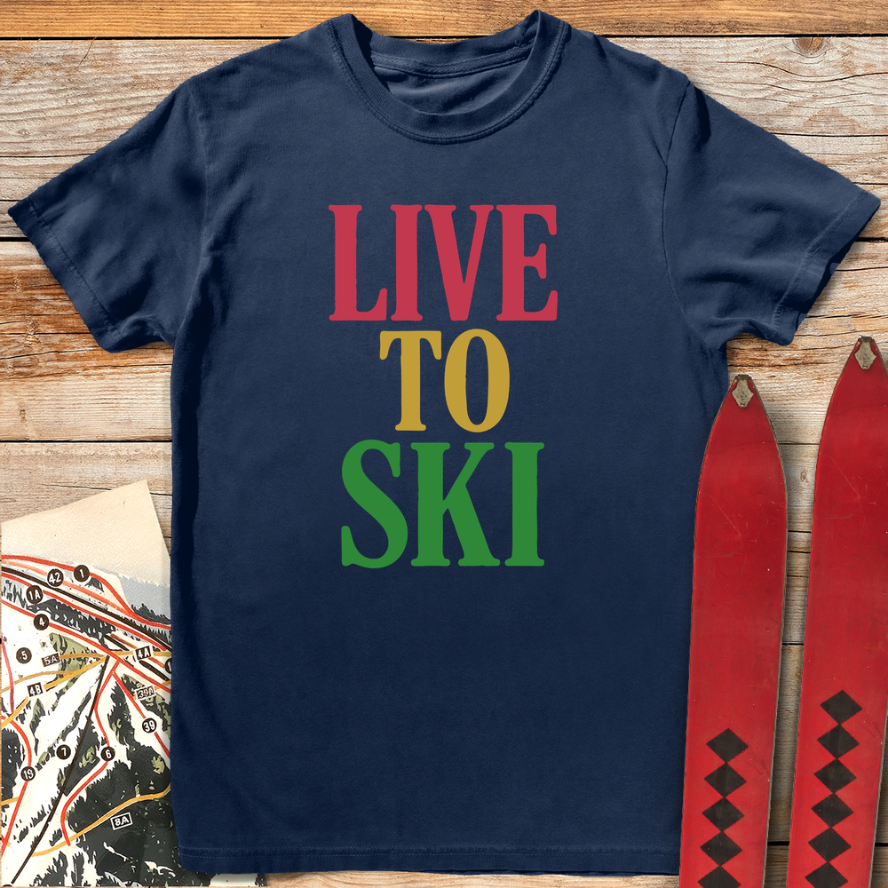 812 Live To Ski - Navy